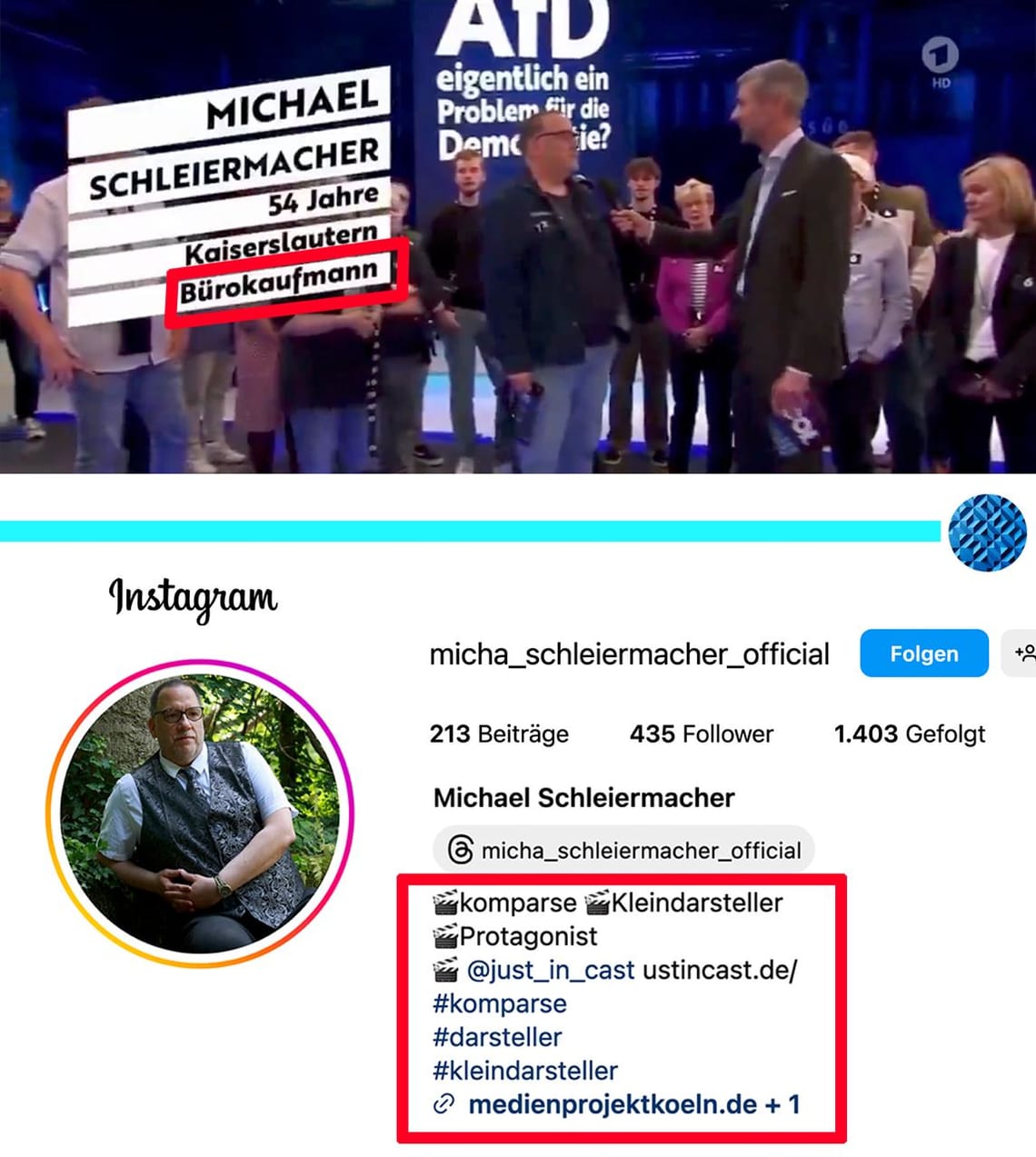 Schauspieler Nummer 1