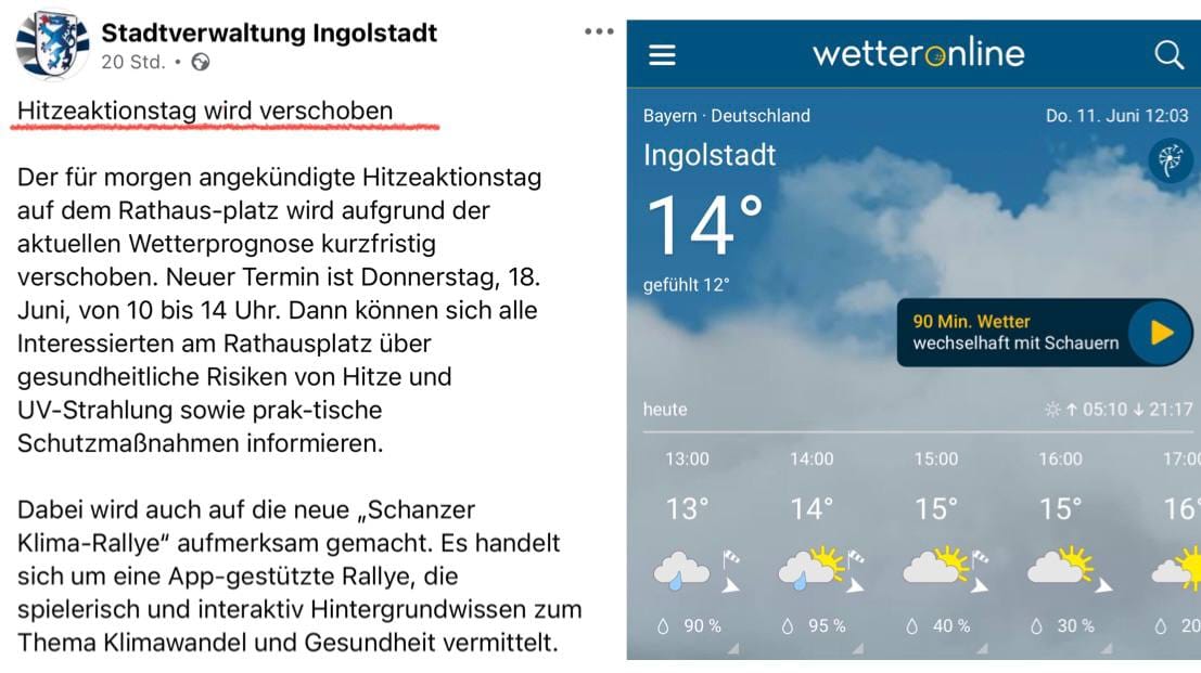 Wenn das "Klima" mal wieder nicht mitspielen will