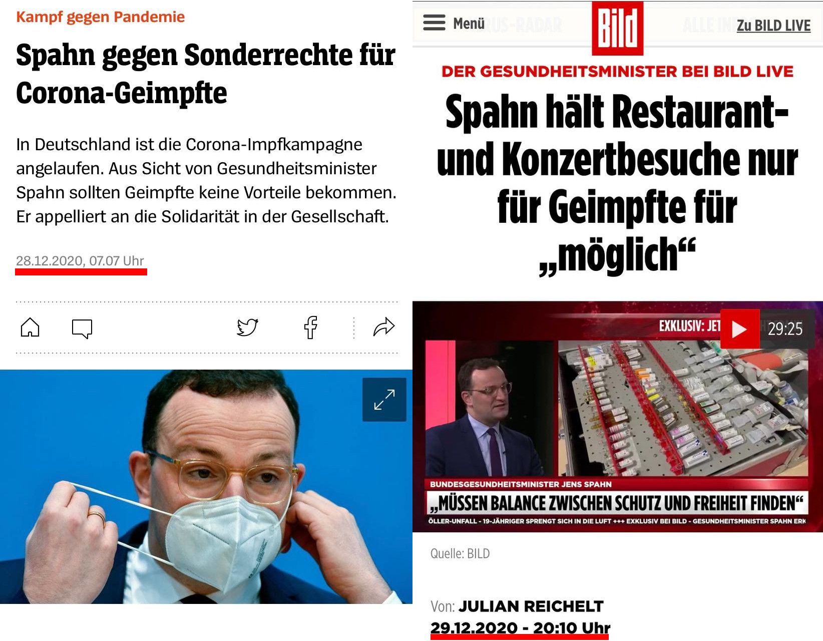 Spahn Was interessiert mich mein Geschwätz von gestern