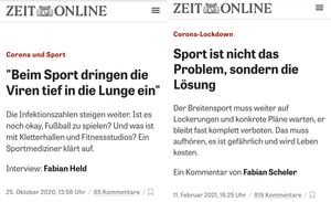 "Corona und Sport"