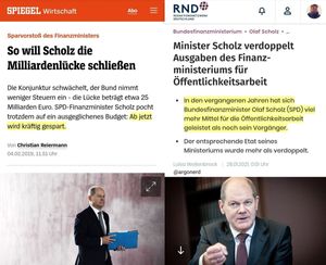 Staatliche Propaganda und Kosteneinsparungen