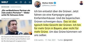 Der grüne Söder