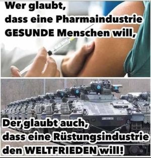 Pharma- und Rüstungsindustrie wollen "nur unser Bestes"