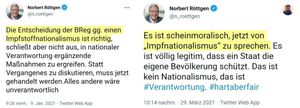 Röttgens "impfnationalistische Kehrtwende"