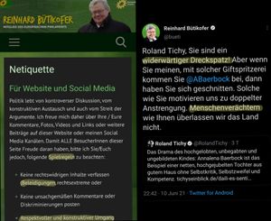 Die Grüne Netiquette und die Realität