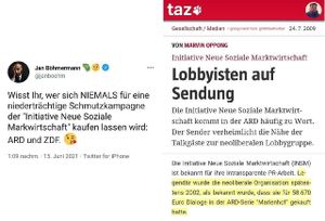 INSM, ARD, ZDF und Böhmermann