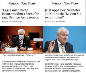 Seehofer = NIMBY: Not In My Backyard