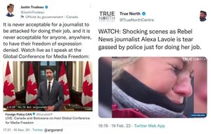 Journalisten in Trudeaus Kanada