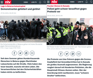 Gute und böse Proteste - Die mediale und politische Scheinheiligkeit