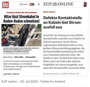 Hitze-/Klimapropaganda