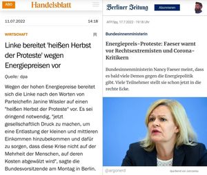 Die linken Proteste der Rechten