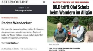 Des Wandern ist des Kanzlers Lust