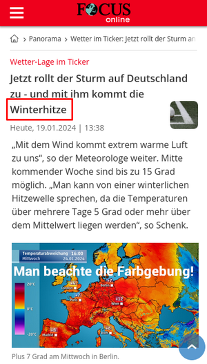 Winterhitze ist der neue Gefrierbrand