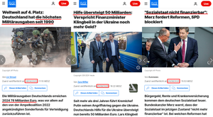 Bundeswehr, Ukraine und Sozialstaat = Alles geht halt nicht