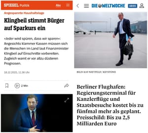 Sparen nur beim Pöbel