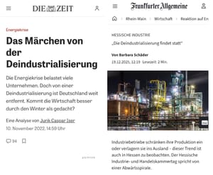Die Realität der Deindustrialisierung
